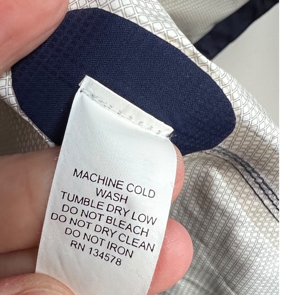 Vineyard Vines Stow & Go Raincoat Blue Pink Hood XS - Picture 11 of 12